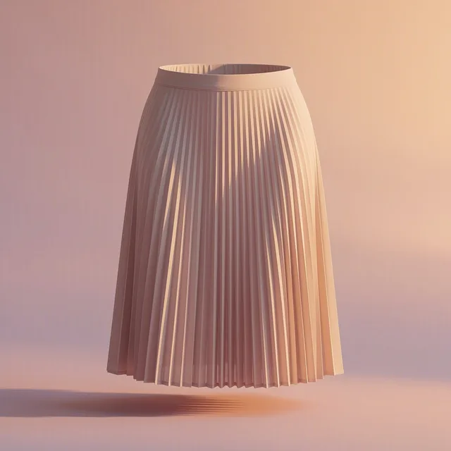 AiryFlow Pleated Midi Skirt