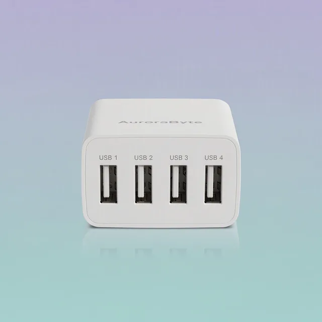 AuroraByte 4-Port USB Charger