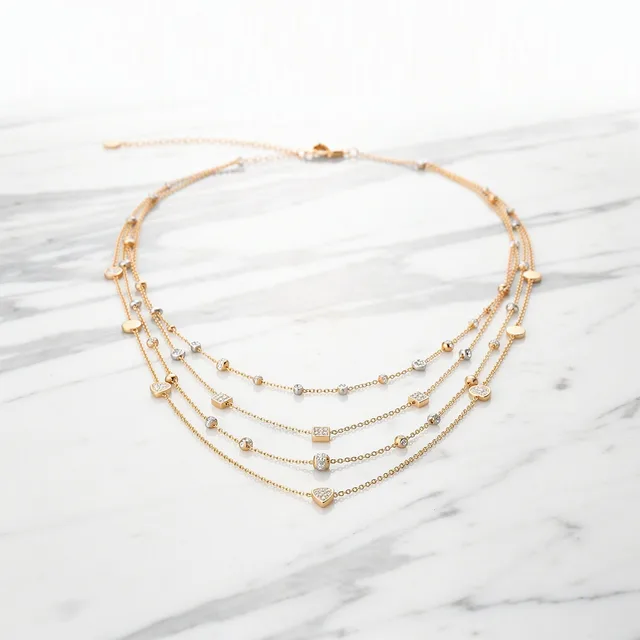 AuroraGlow Layered Necklace