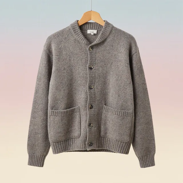Boiled Wool Cardigan