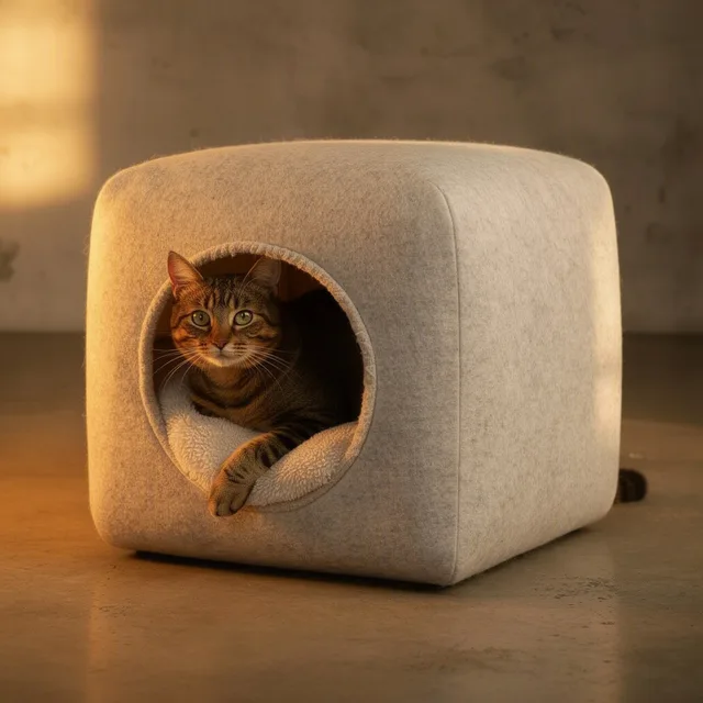 BurrowNook Cat Cave Bed