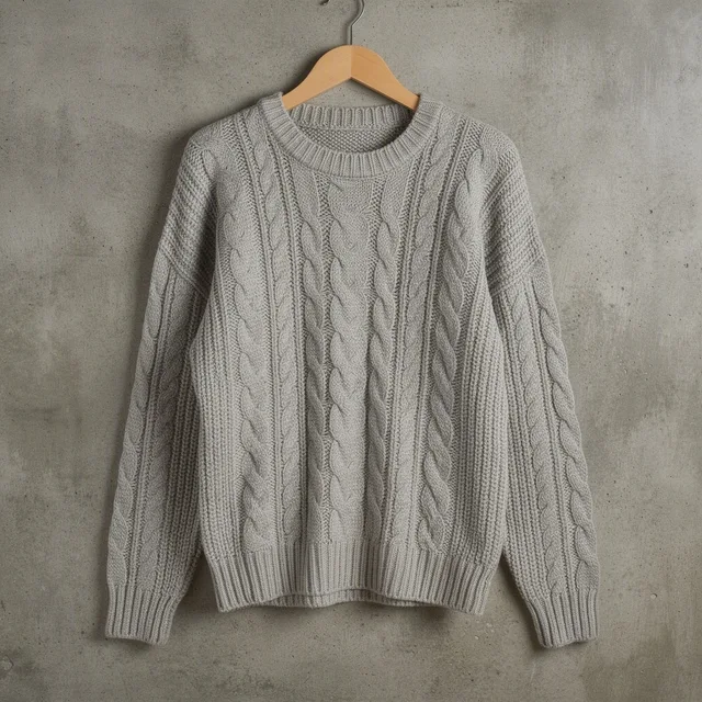 Cable-Knit Fisherman Sweater