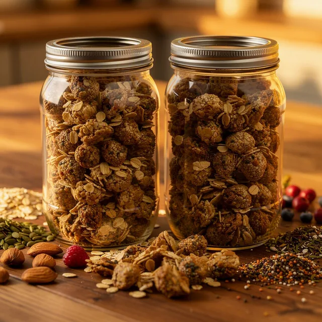 CasaGrain Omega Seed Granola Jars