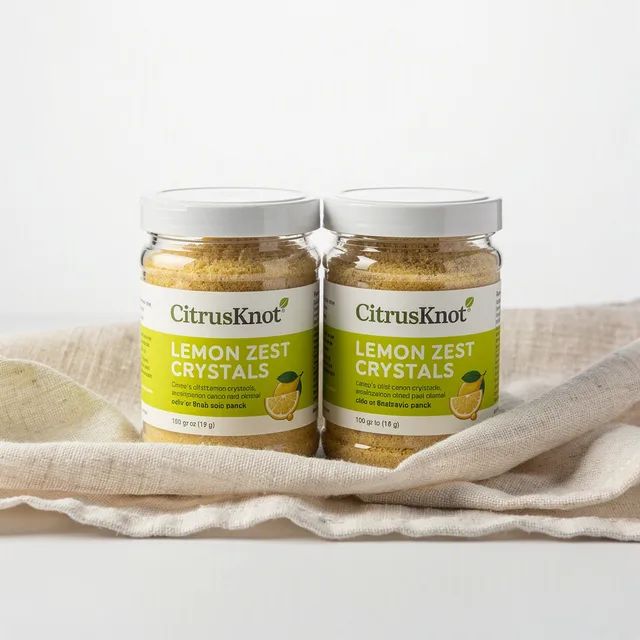 CitrusKnot Lemon Zest Crystals Twin Pack