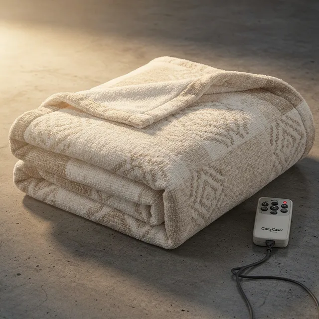 CozyCasa WarmWeave Heated Throw Cover
