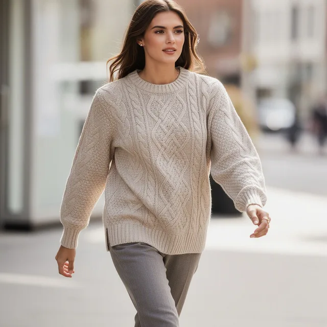 Cozyknit Cable-Knit Sweater