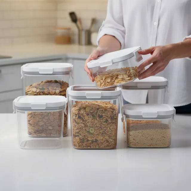 Craftrill PantryLock Airtight Canister Set