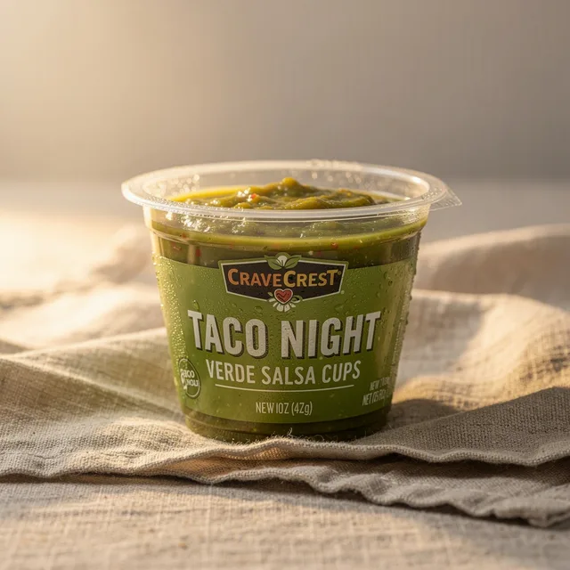 CraveCrest Taco Night Verde Salsa Cups