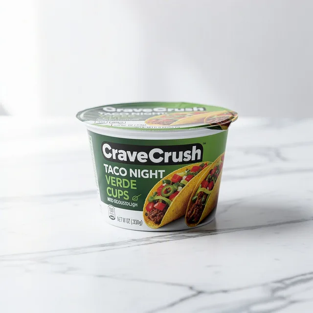 CraveCrush Taco Night Verde Cups