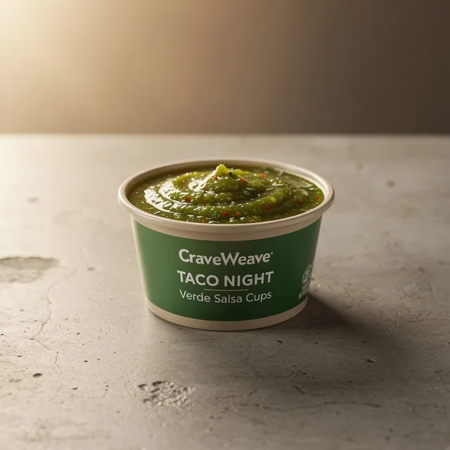 CraveWeave Taco Night Verde Salsa Cups