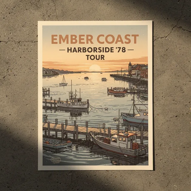 Ember Coast - Harborside '78 Tour Poster