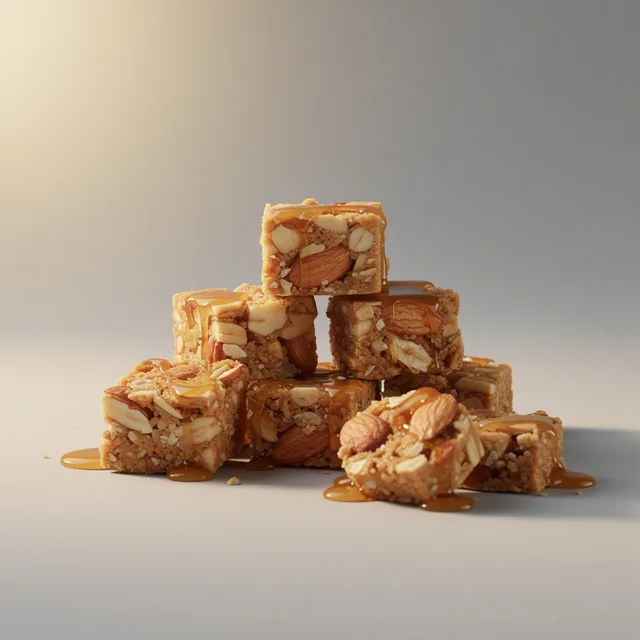GarnetGlow Honey Almond Bites