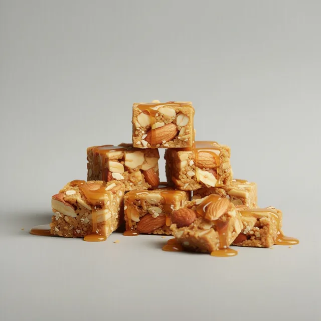GarnetGlow Honey Almond Bites