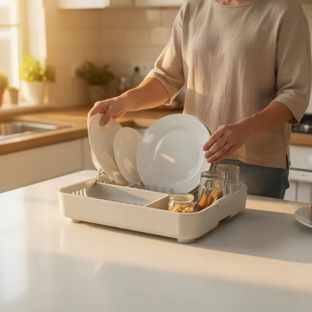 GlideSpring Compact Dish Draining Caddy