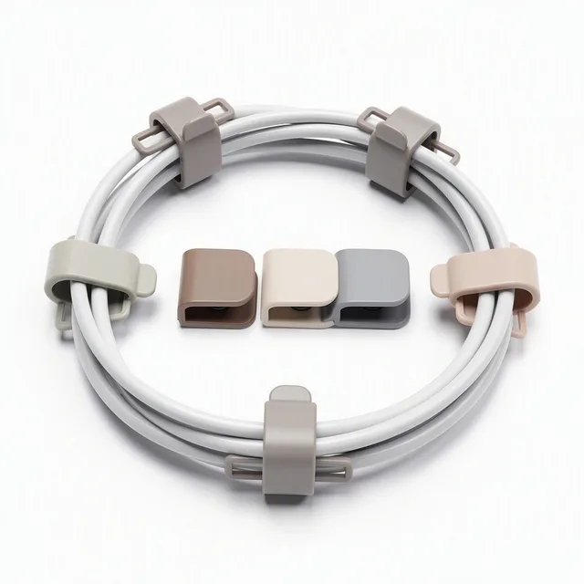 GlintGrove Clip-On Cable Labels Set