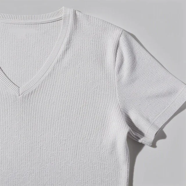 GlowFolk Featherlight V-Neck Knit Tee