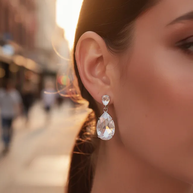 GlowFolk PrismTone Drop Earrings