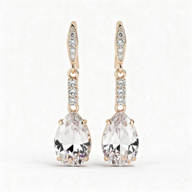 GlowMosaic Crystal Drop Earrings