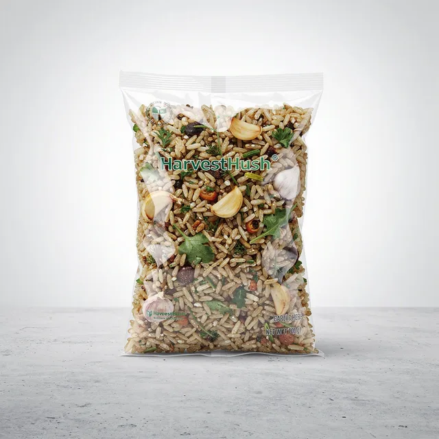 HarvestHush Garlic Herb Brown Rice Medley