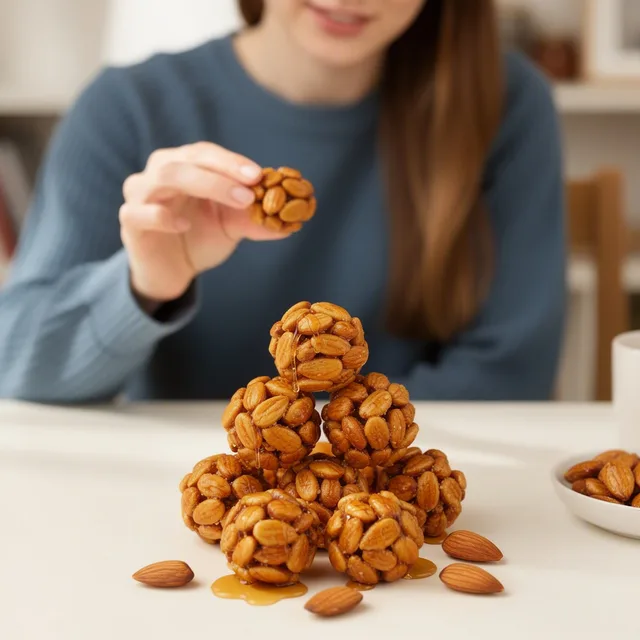HarvestPulse Honey Roasted Almond Bites