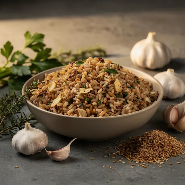 HarvestPulse Savory Garlic Herb Brown Rice Medley