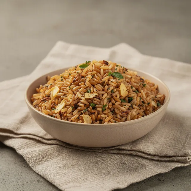 HarvestPulse Savory Garlic Herb Brown Rice Medley