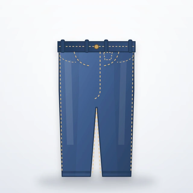 Illustrated preview of High-Rise Straight Jeans
