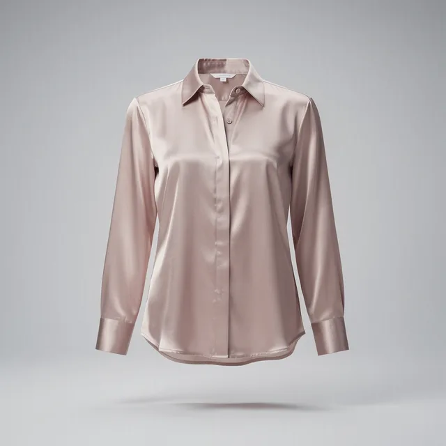 LumiNera GlintSlip Satin Blouse