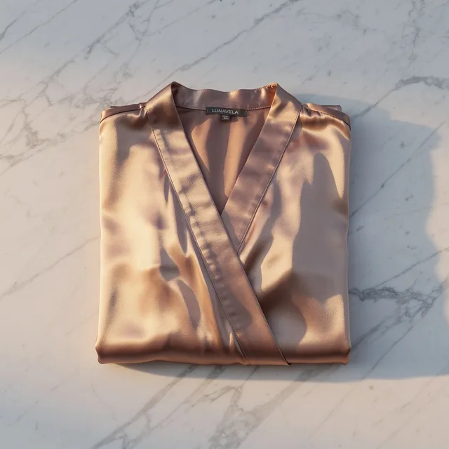 Lunavela WrapLoop Satin Blouse