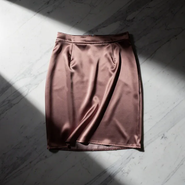 Lunavirea LuminaFlow Satin Slip Skirt