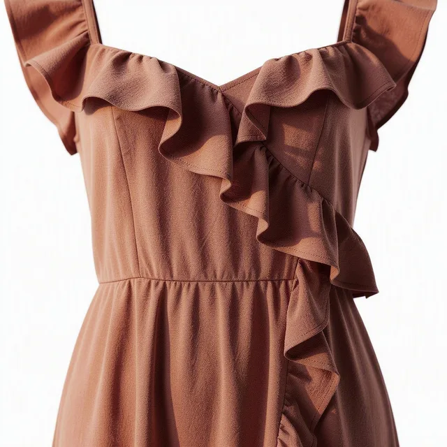 Lunivesta Ruffle Midi Dress