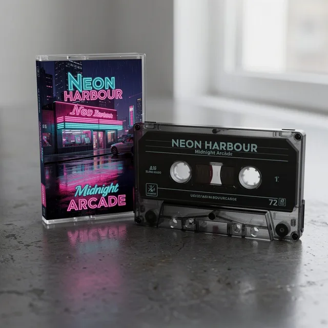 Neon Harbour - Midnight Arcade Cassette