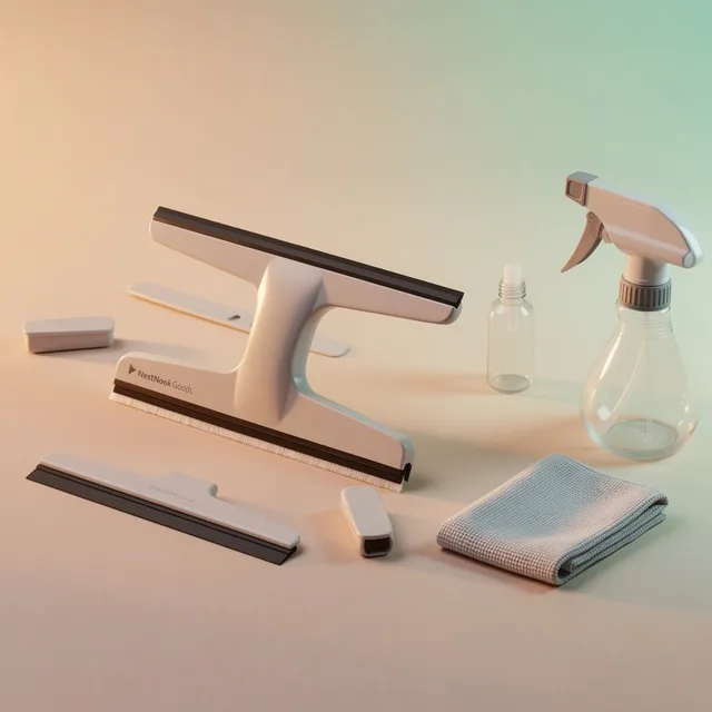 NestNook Goods QuickGlide Window Squeegee Set