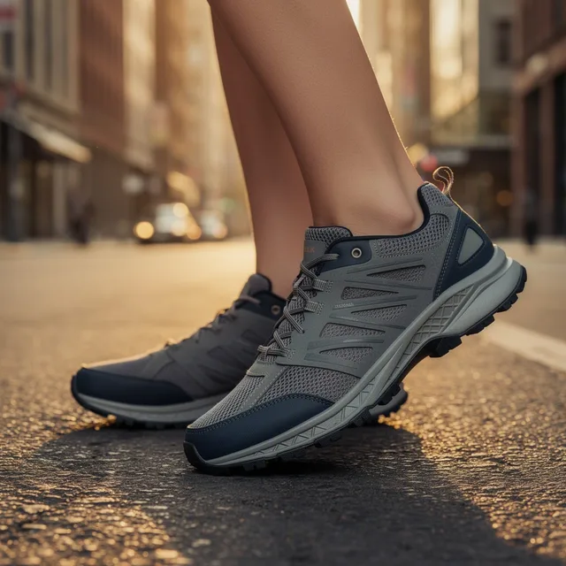 PacePeak TrailFlex Lace-Up Sneakers