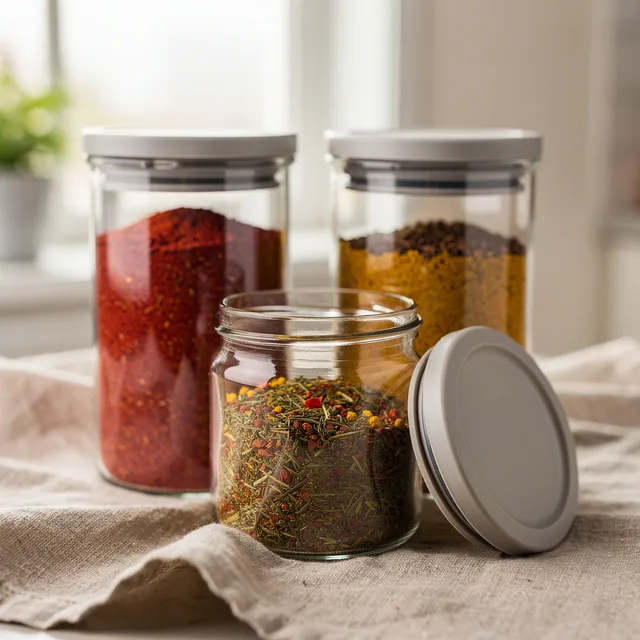 Pantriva Airtight Spice Saver Jars