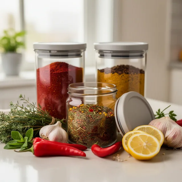 Pantriva Airtight Spice Saver Jars