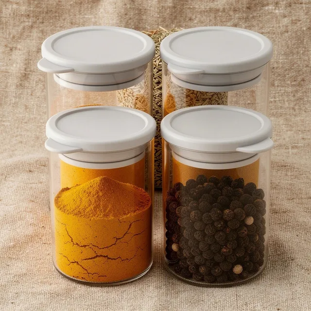 PantryParade Airtight Spice Saver Jars
