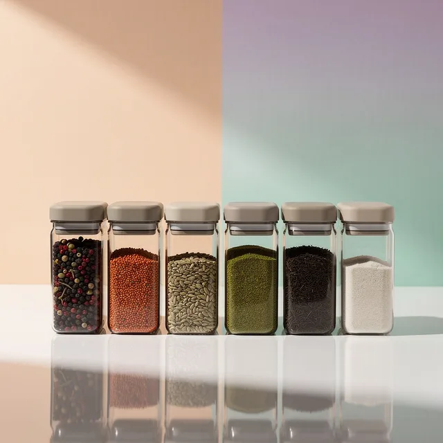 PantryParade Airtight Spice Saver Pod Set