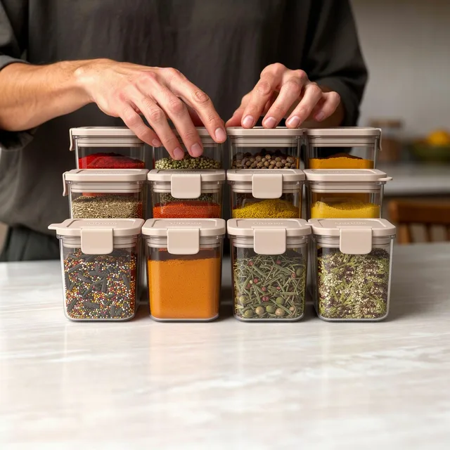 PantryPulse Airtight Spice Saver Pods