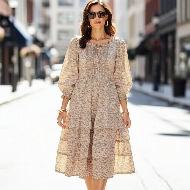 Prairie Cotton Midi Dress