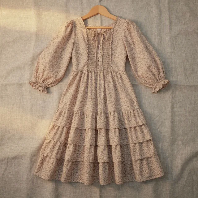 Prairie Cotton Midi Dress