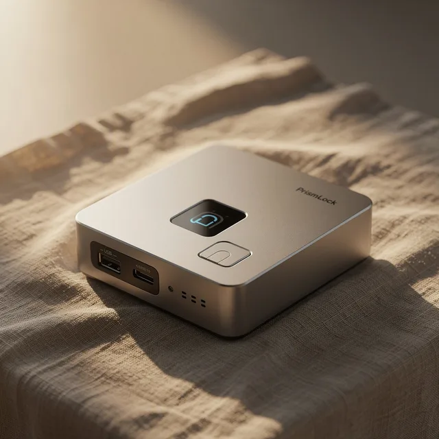 PrismLock Fingerprint USB Safe
