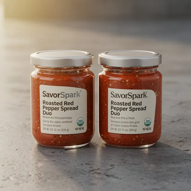 SavorSpark Roasted Red Pepper Spread Duo