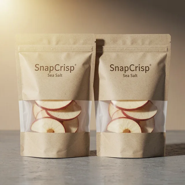 SnapCrisp Apple Chips Sea Salt Twin Pack