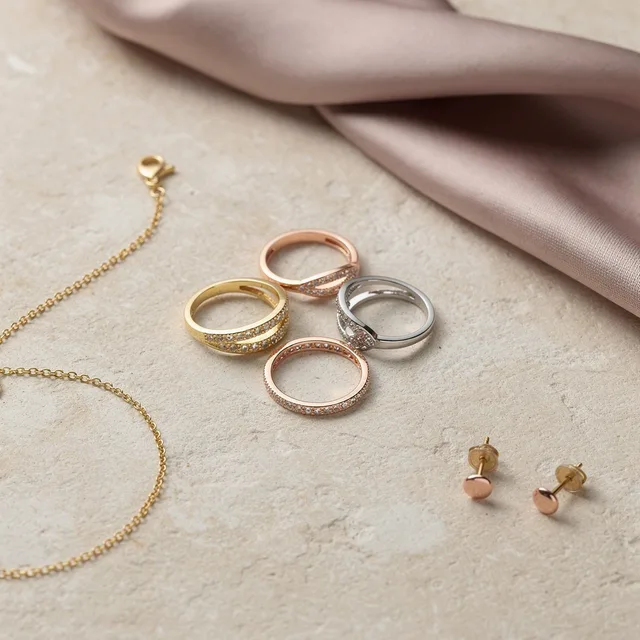 Sparkle Stack Ring Set (5)