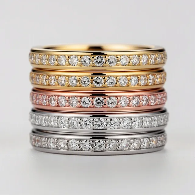 Sparkle Stack Ring Set (5)