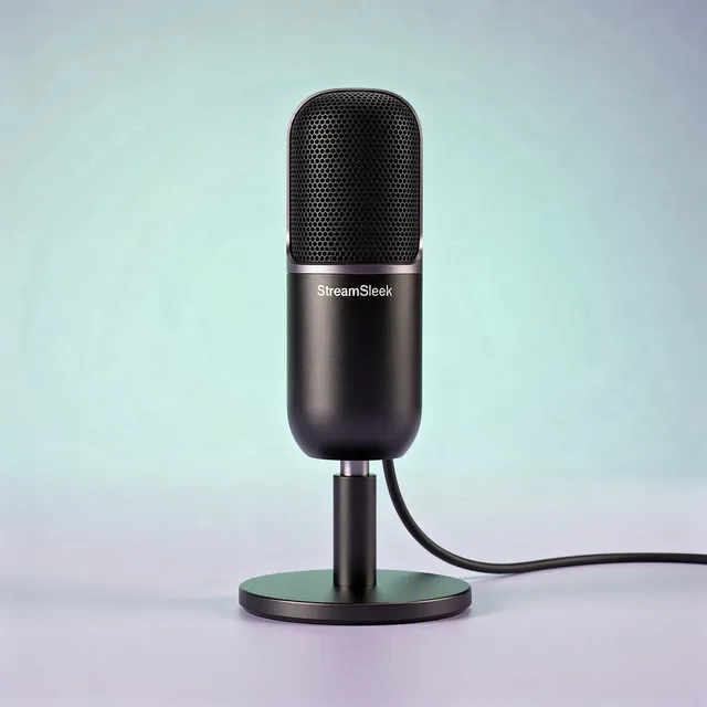 StreamSleek USB Desk Microphone