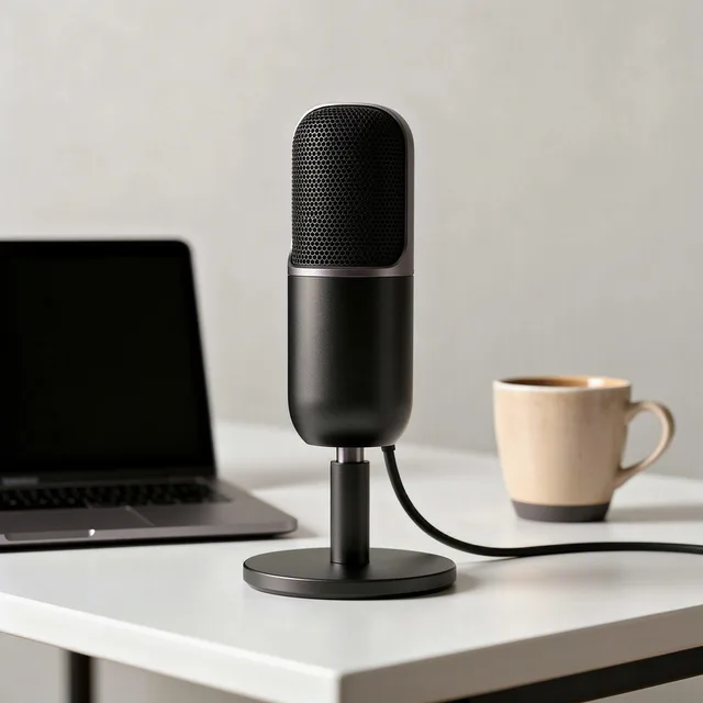 StreamSleek USB Desk Microphone