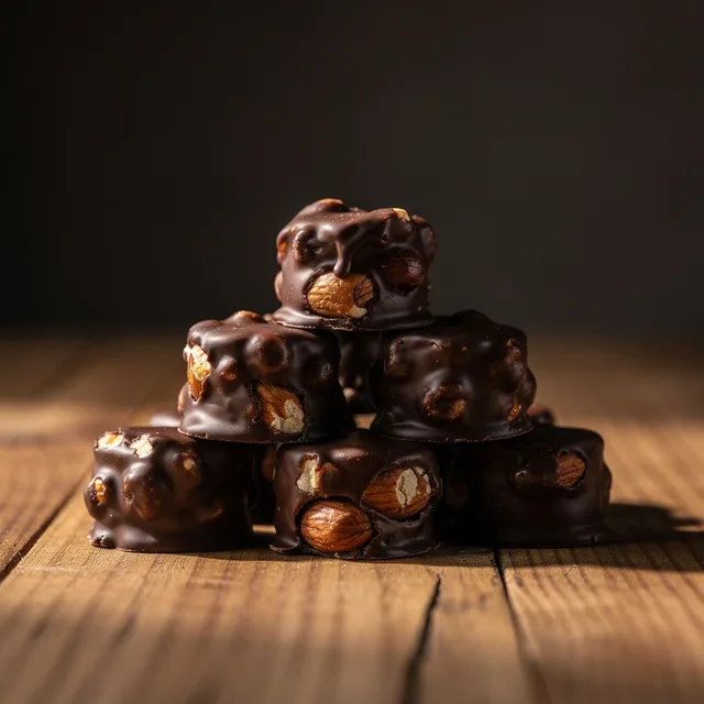 SweetWhirl Dark Chocolate Almond Bites