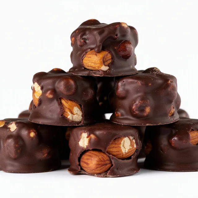 SweetWhirl Dark Chocolate Almond Bites